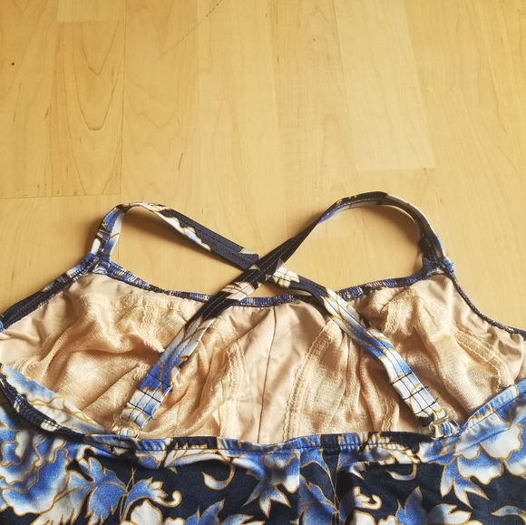 Sz 22W Swimdress Navy Blue Rose - Picture 5 of 16